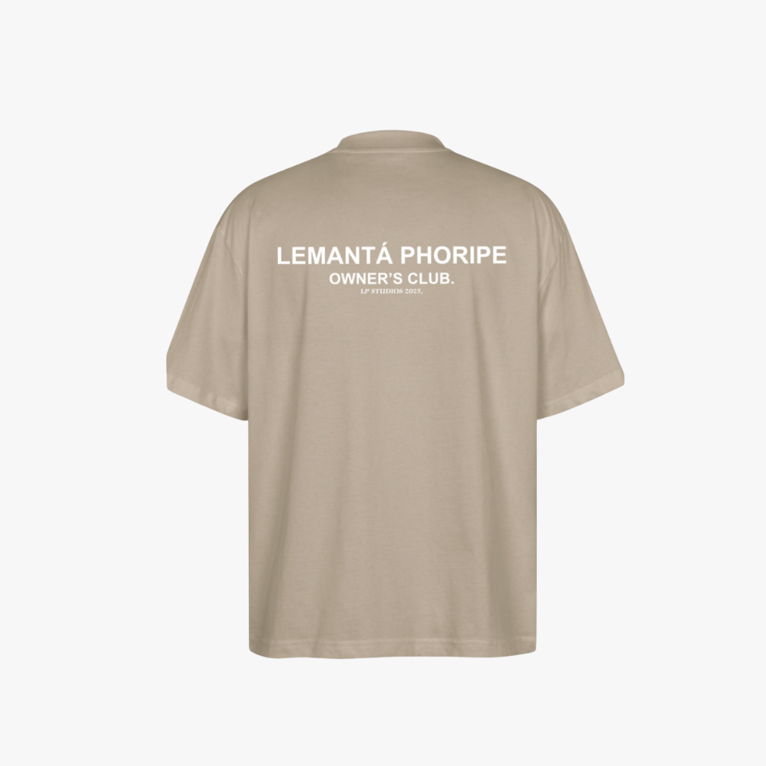 Lemantá Owners Club T-Shirt - Beige